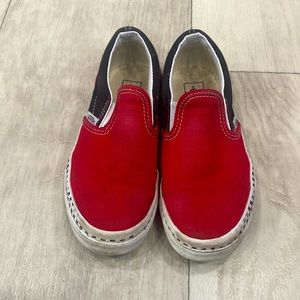 Red Vans Slip-on Kids Shoe